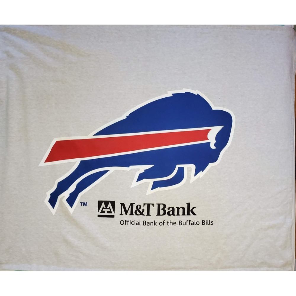 Buffalo Bills M&T Bank Stadium Blanket Throw NFL Football Sweatshirt Vintage‎